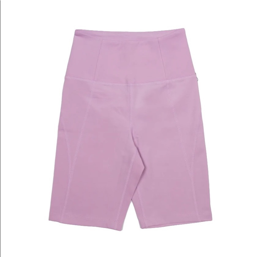Girlfriend collective high rise bike short lilac